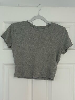 Hollister Gray Cotton Baby Tee